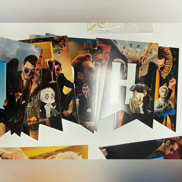 Good Omens - Happy Birthday Banner, Cake  Topper & Cupcake Toppers 🎉 - Picture 6 of 14